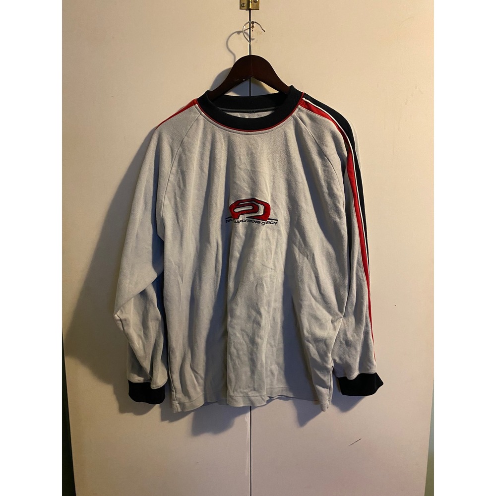 Ocean Pacific Shirt Mens XL Gray Good Vintage OP-72 Boardriding Fleece Sweater